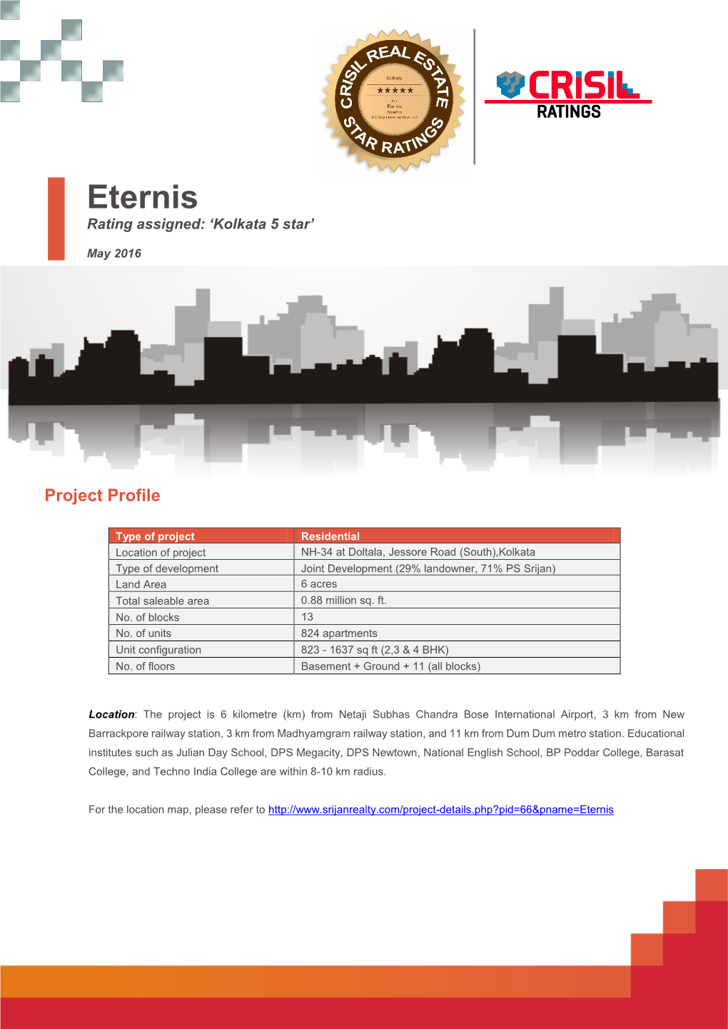 Eternis Rating Assigned: ‘Kolkata 5 Star’