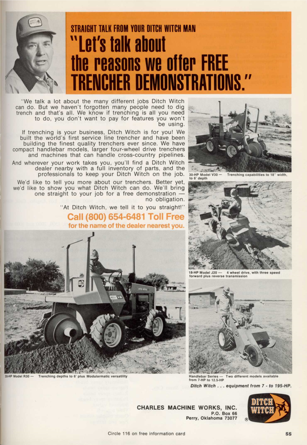 "Let's Talk About the Reasons We Offer FREE TRENCHER DEMONSTRATIONS