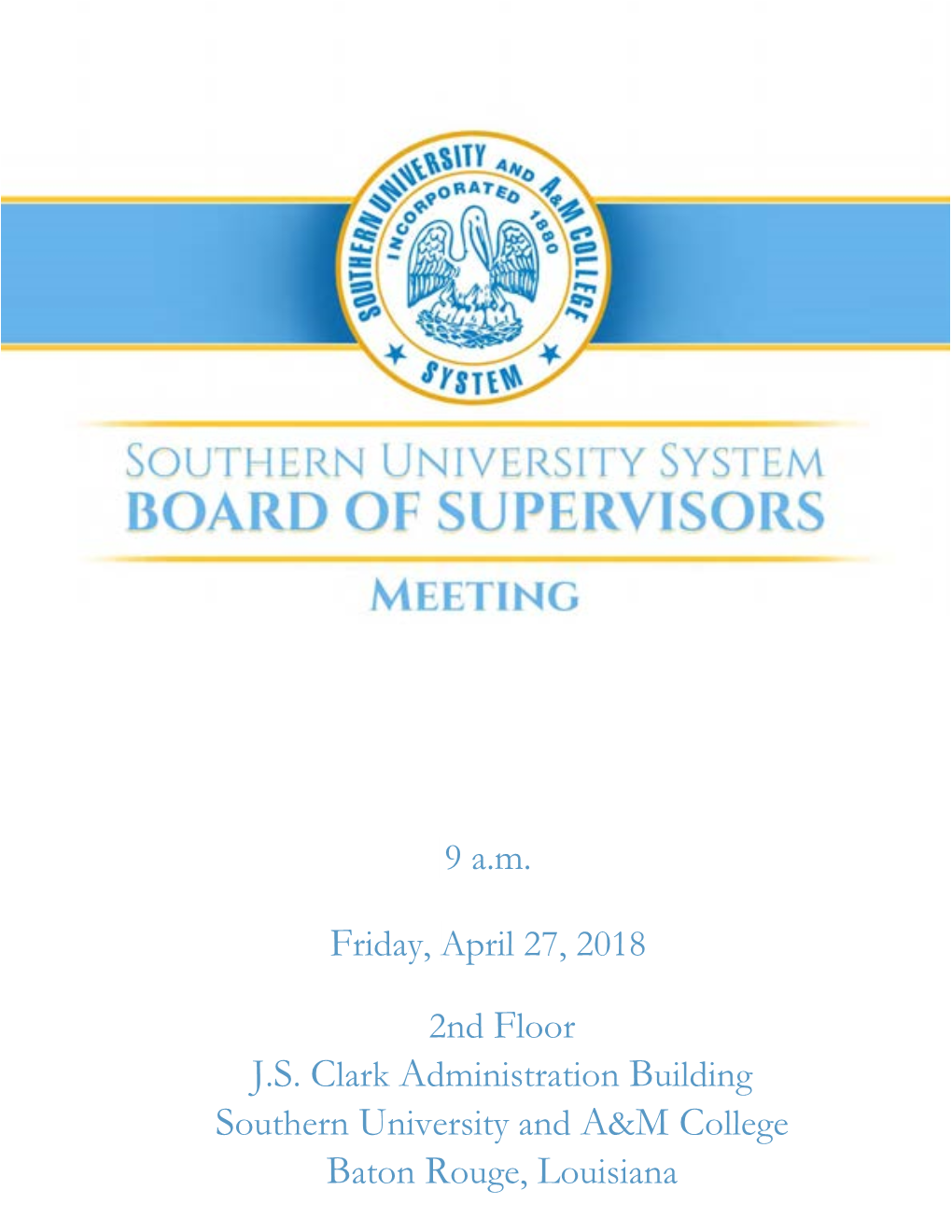 Board of Supervisors Meeting Packet