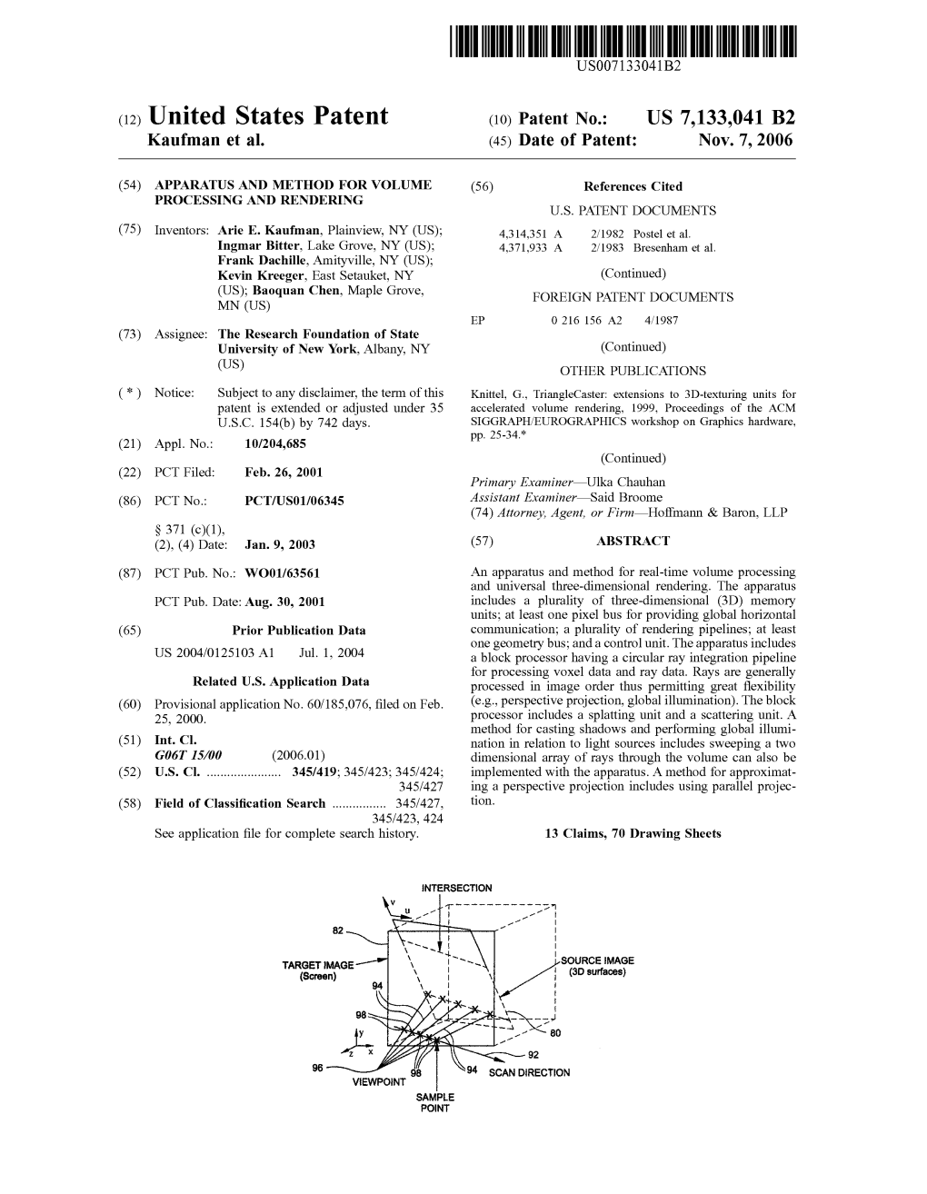 (12) United States Patent (10) Patent No.: US 7,133,041 B2 Kaufman Et Al