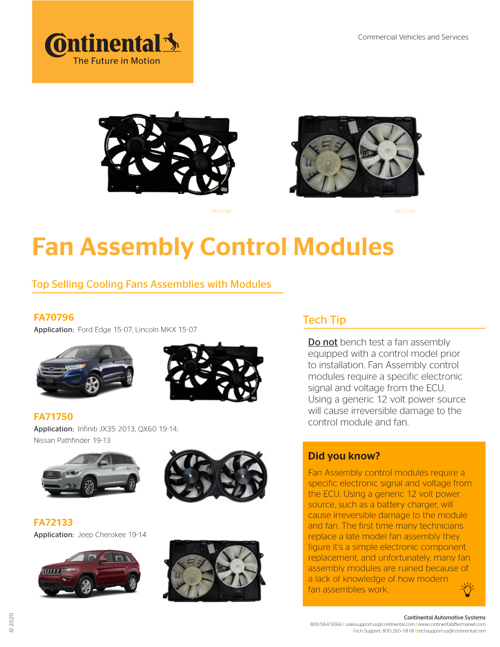 Fan Assembly Control Modules