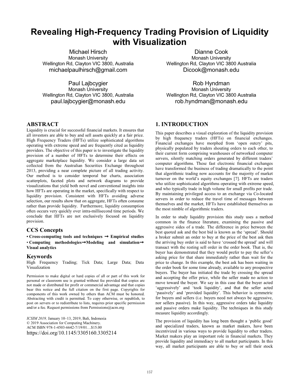 Revealing High-Frequency Trading Provision of Liquidity With