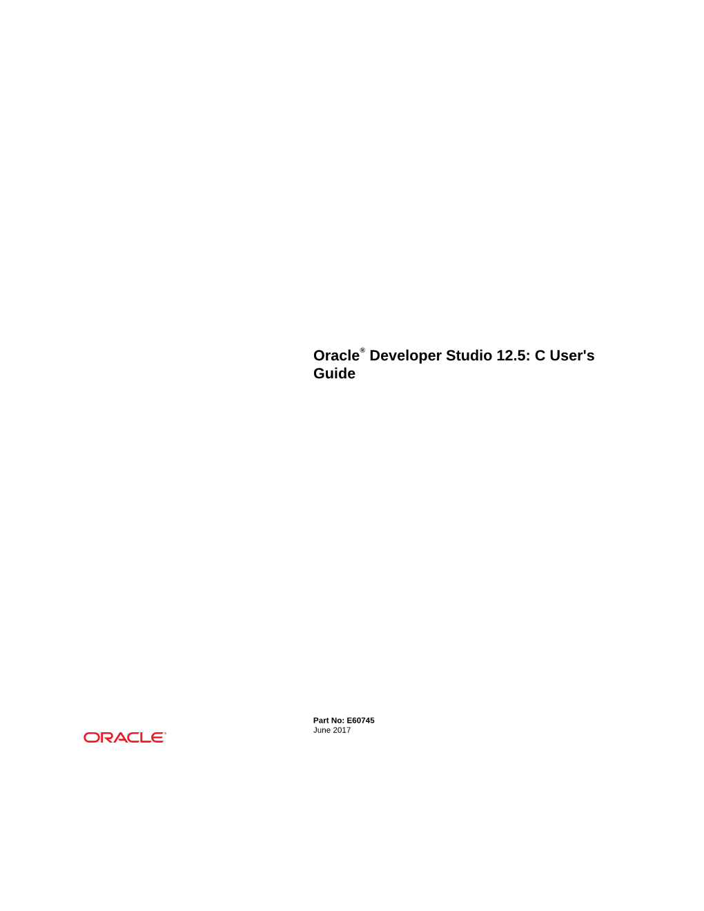 Oracle® Developer Studio 12.5