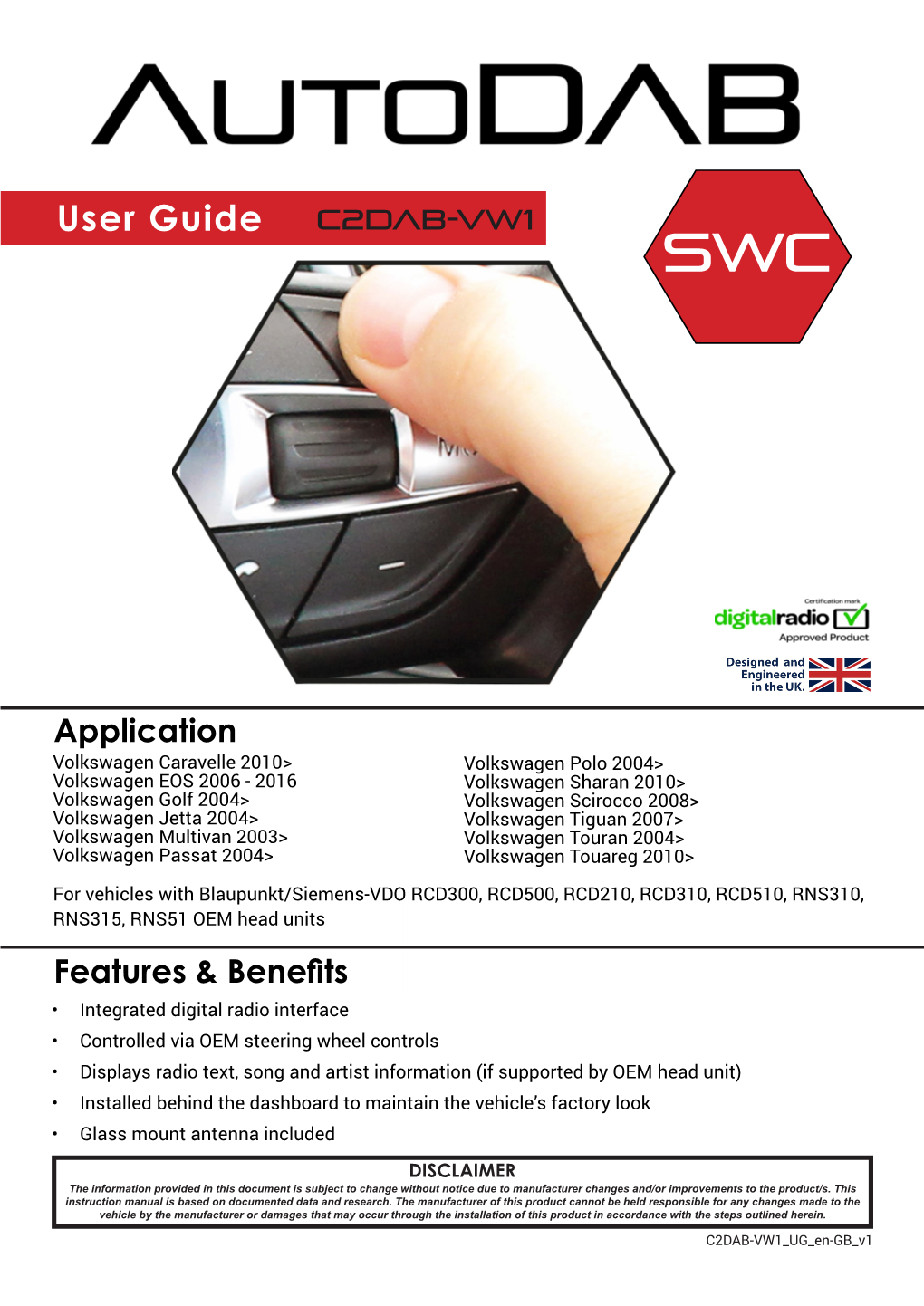 C2dab-Vw1 Swc