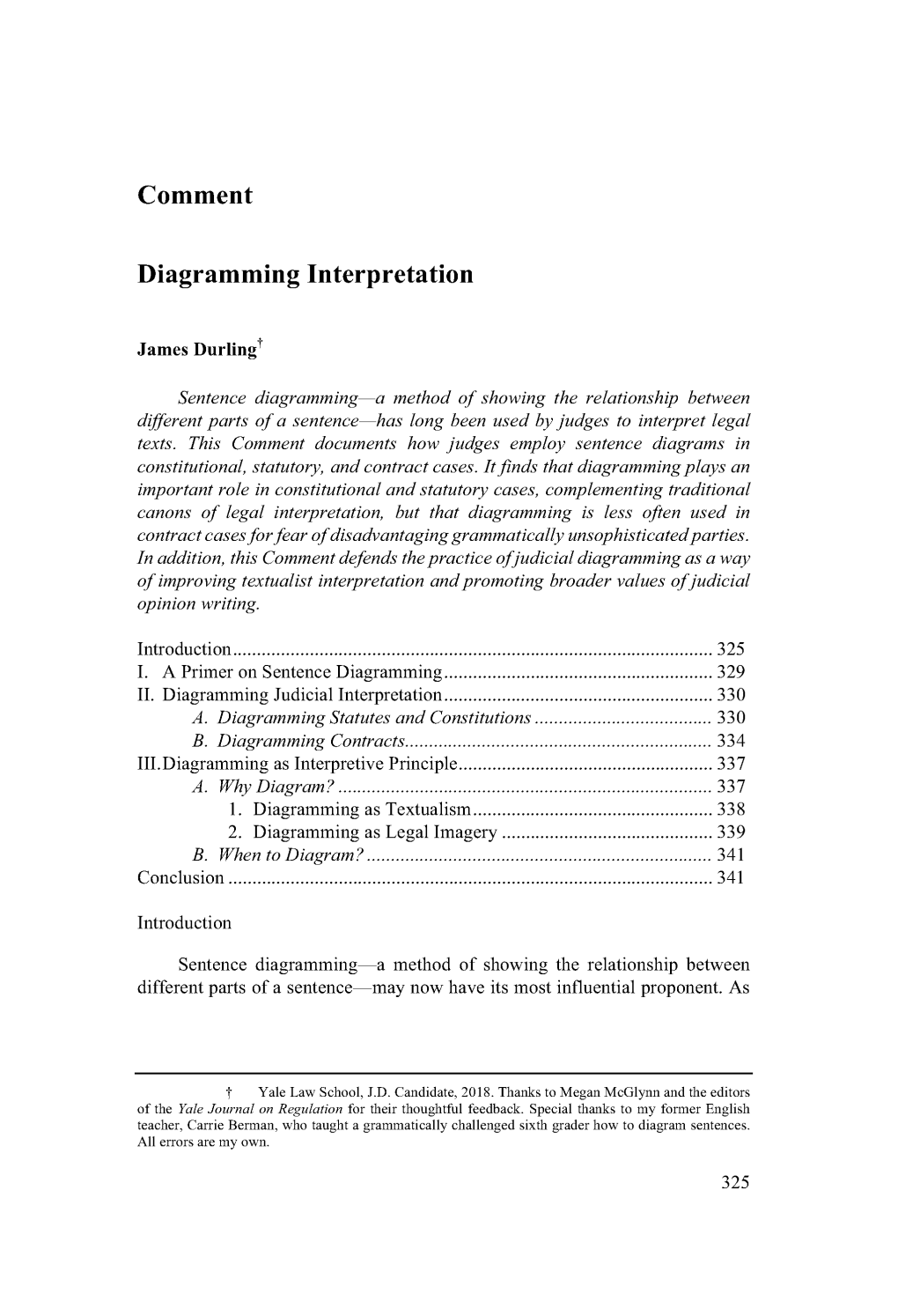 Diagramming Interpretation