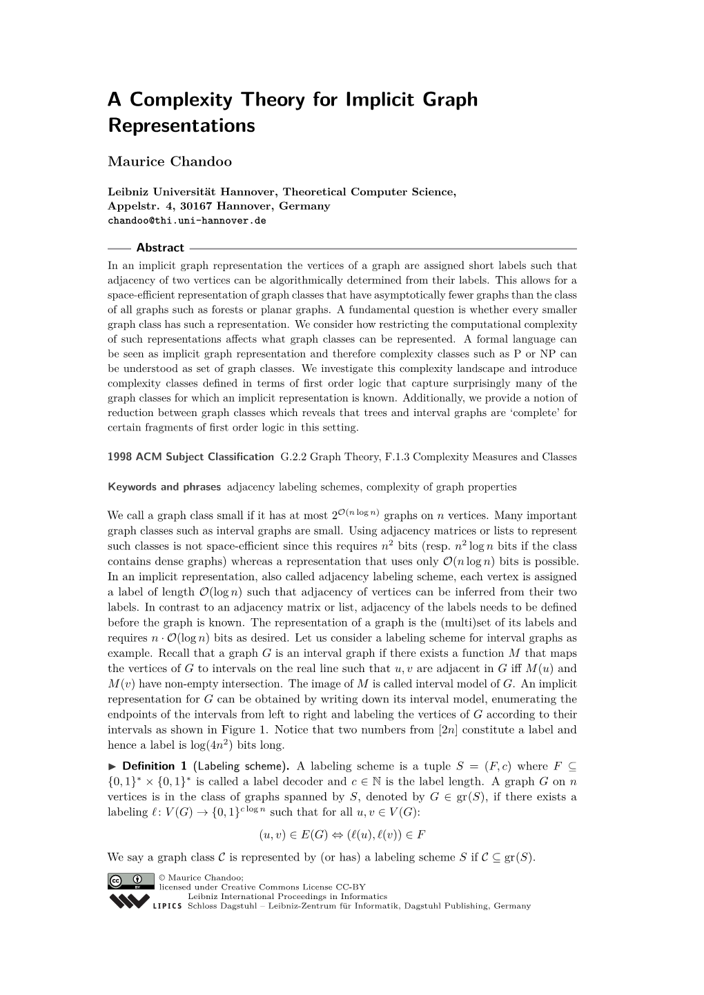 A Complexity Theory for Implicit Graph Representations