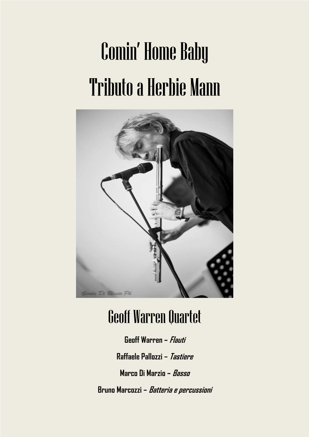 Comin' Home Baby Tributo a Herbie Mann