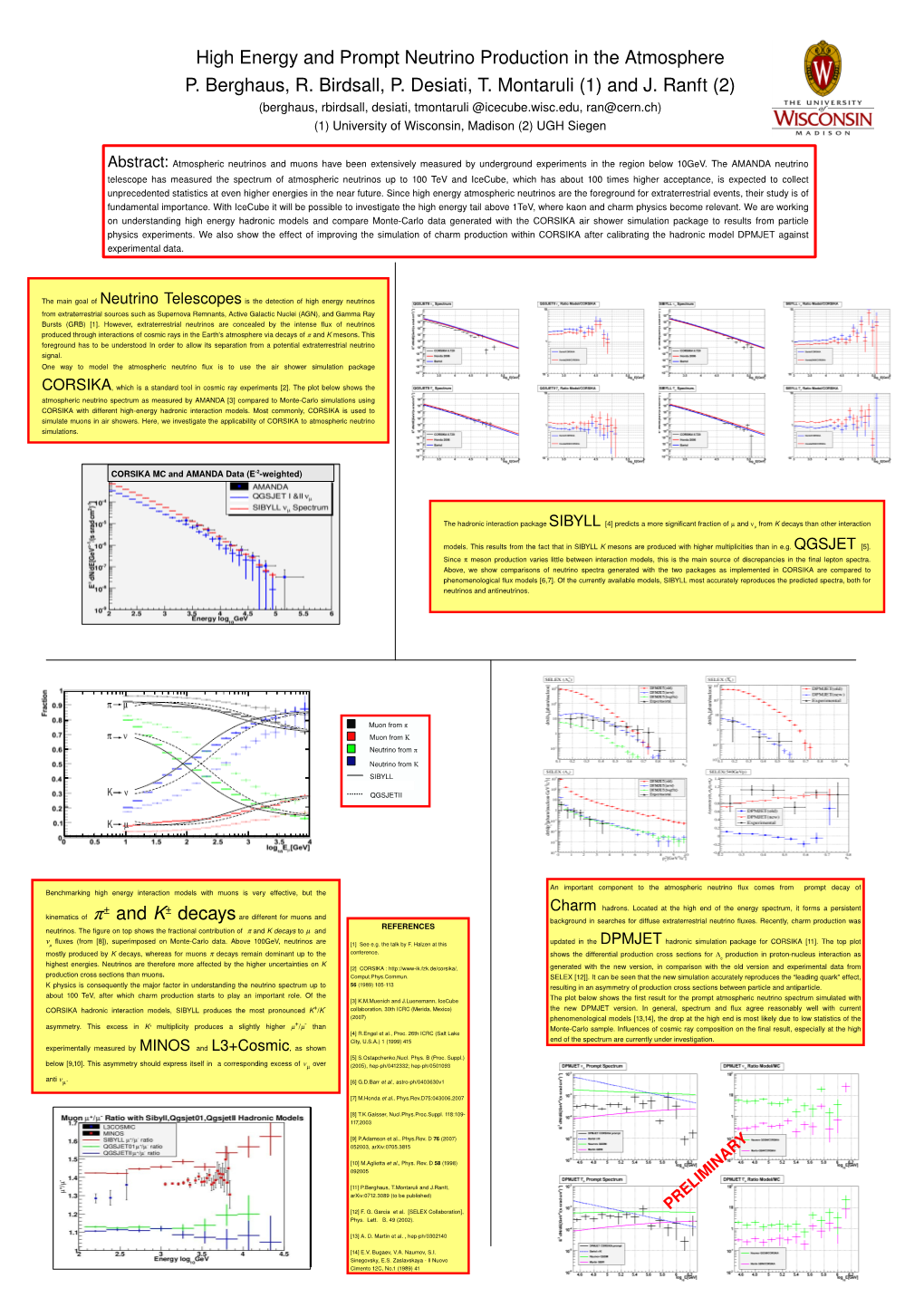 High Energy and Prompt Neutrino Production in the Atmosphere P