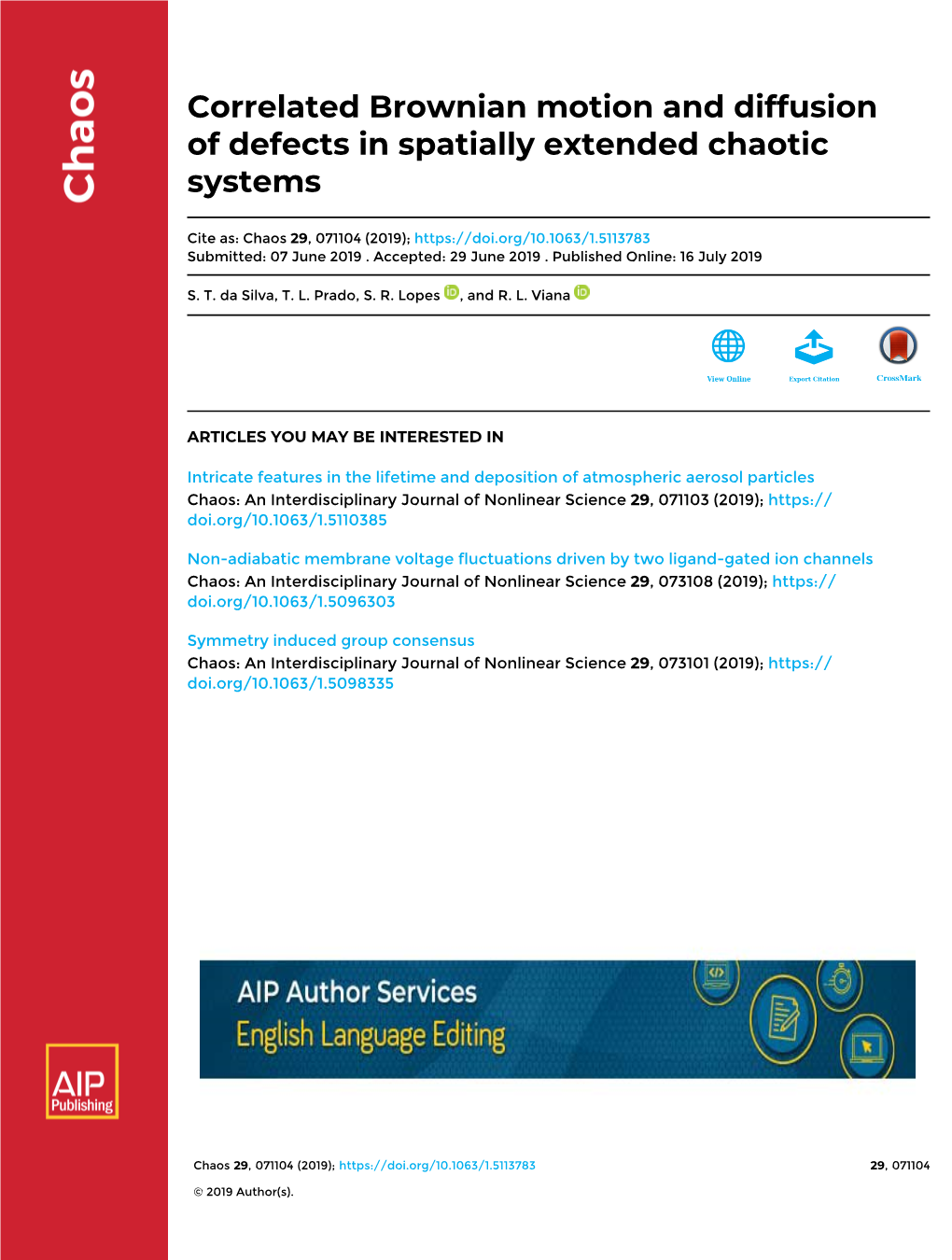 Correlated Brownian Motion and Diffusion of Defects in Spatially Extended Chaotic Systems