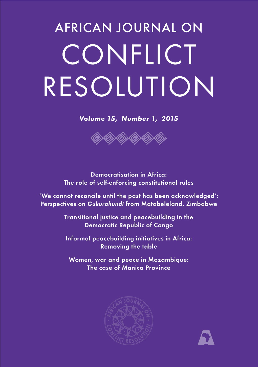 AJCR Volume 15 No 1, 2015