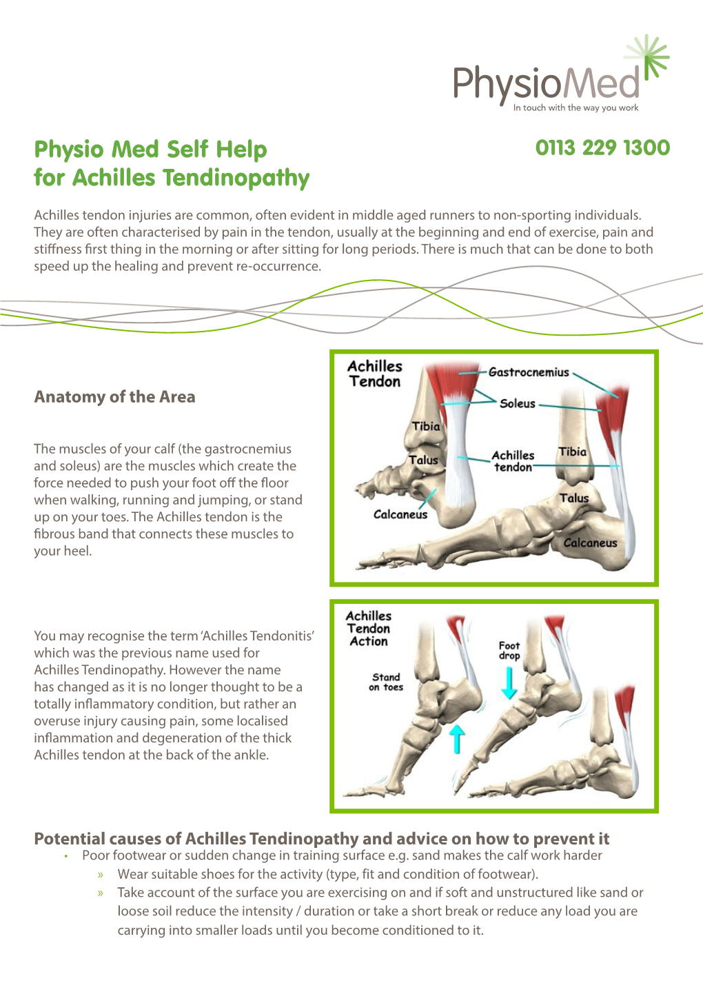 Physio Med Self Help for Achilles Tendinopathy