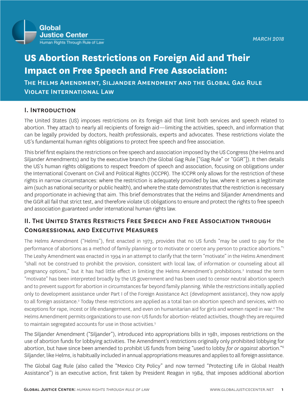 US Abortion Restrictions on Foreign Aid and Their Impact on Free