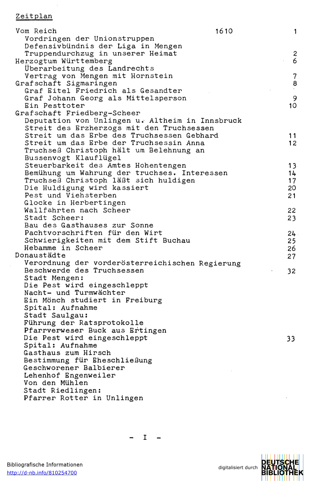 Zeitplan Vom Reich 1610 1 Vordringen Der Unionstruppen