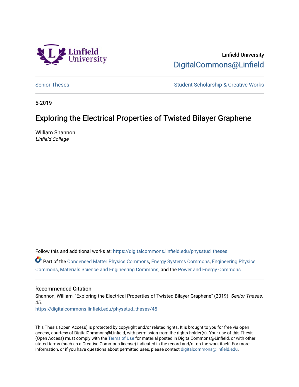 Exploring the Electrical Properties of Twisted Bilayer Graphene