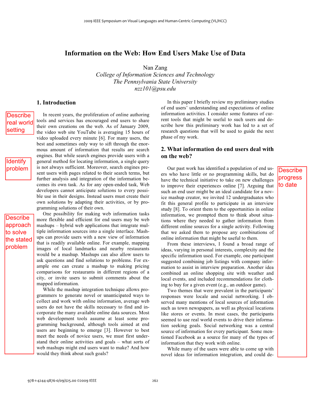 Information on the Web: How End Users Make Use of Data