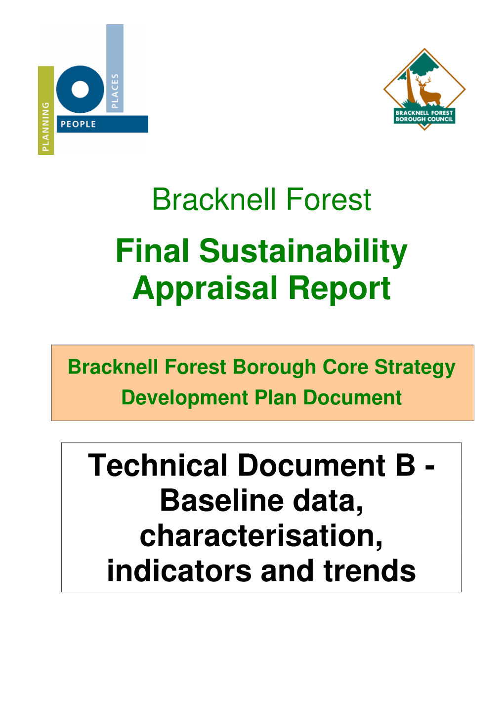 Final Sustainability Appraisal Report