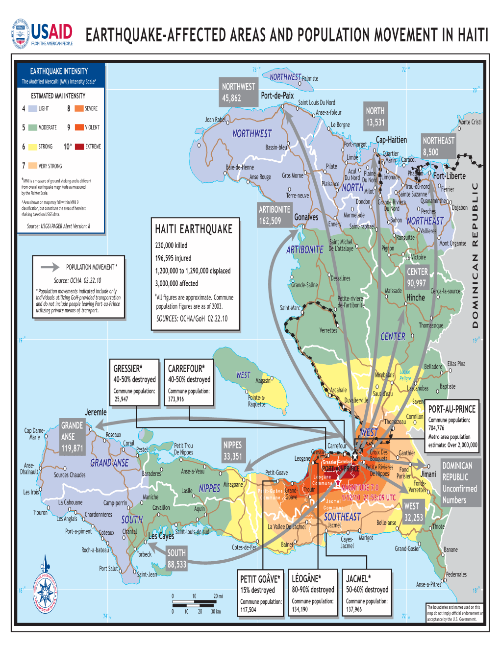USAID/OFDA Haiti Earthquake Program Maps 6/4/2010