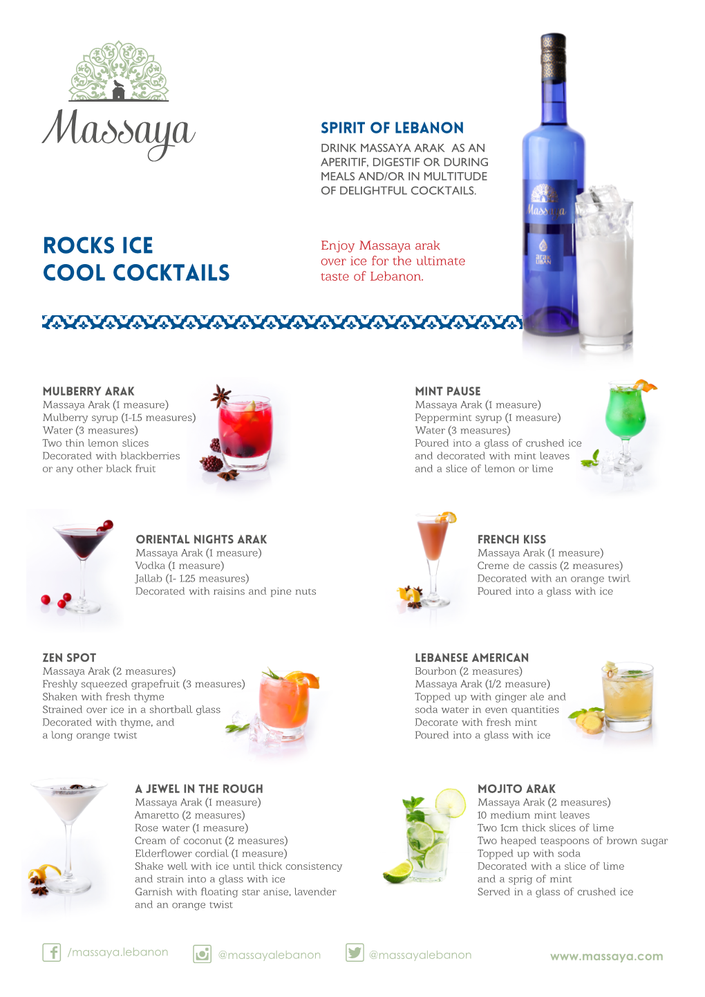 Arak Cocktails Recipes