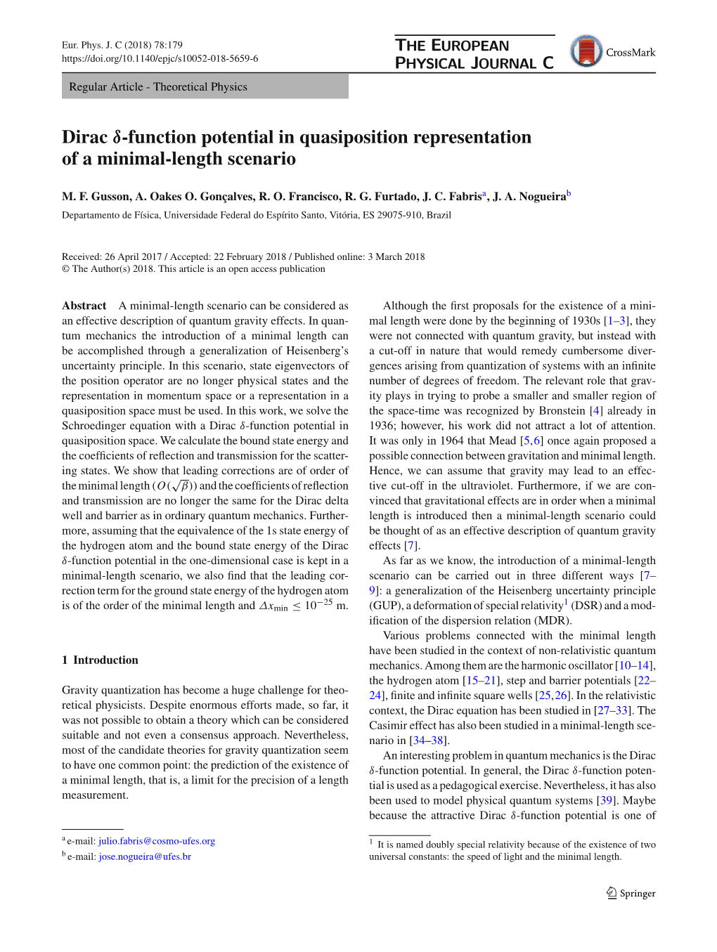 Dirac -Function Potential in Quasiposition Representation of a Minimal-Length Scenario