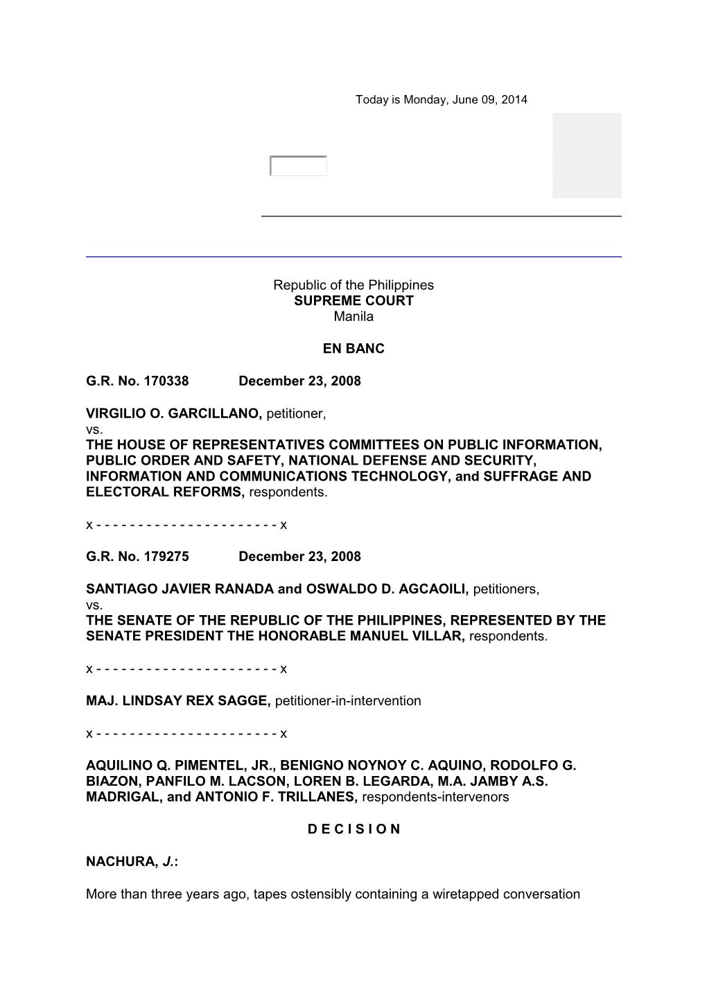 Republic of the Philippines SUPREME COURT Manila EN BANC G.R. No