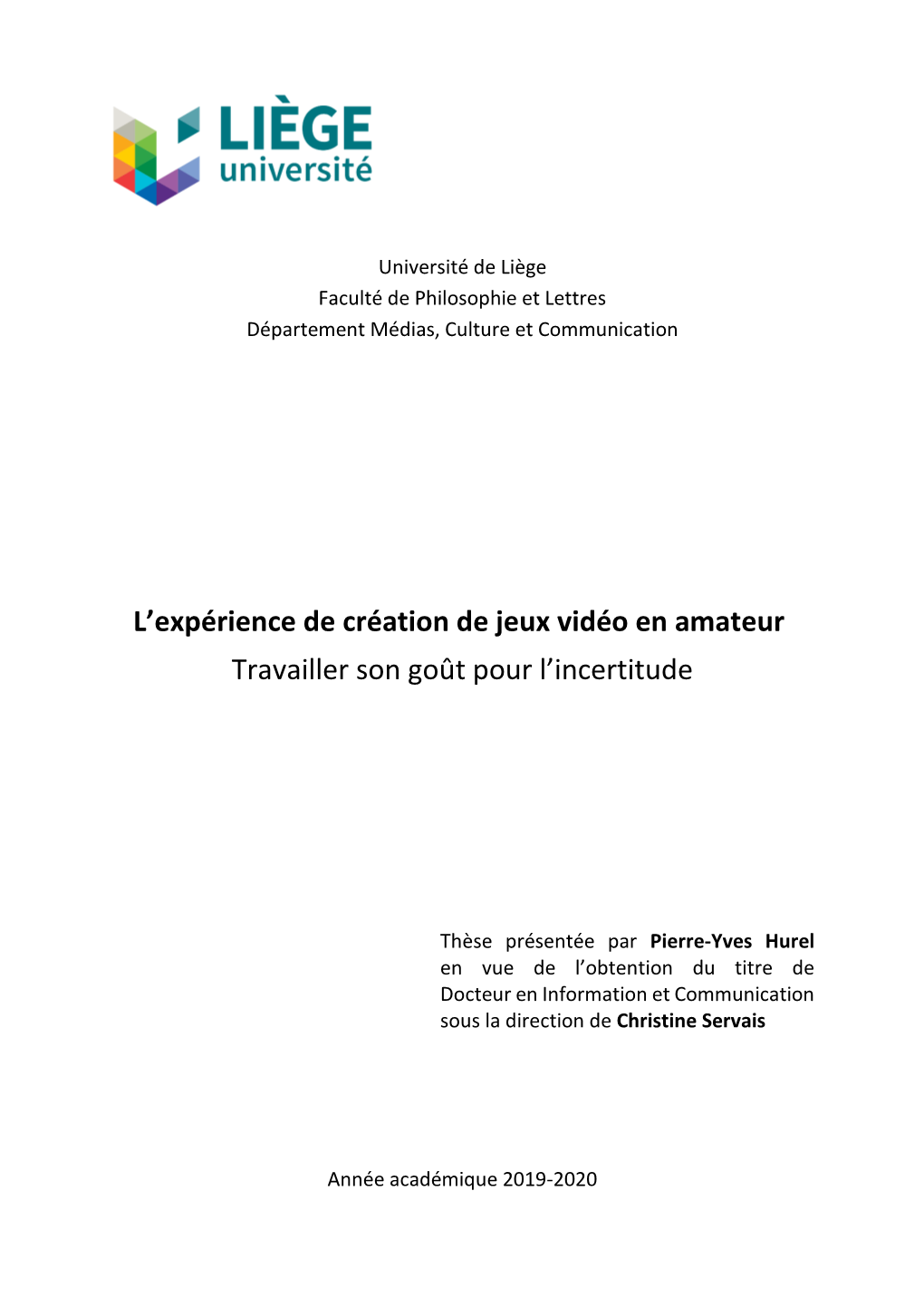 L'expérience De Création De Jeux Vidéo En Amateur Travailler Son