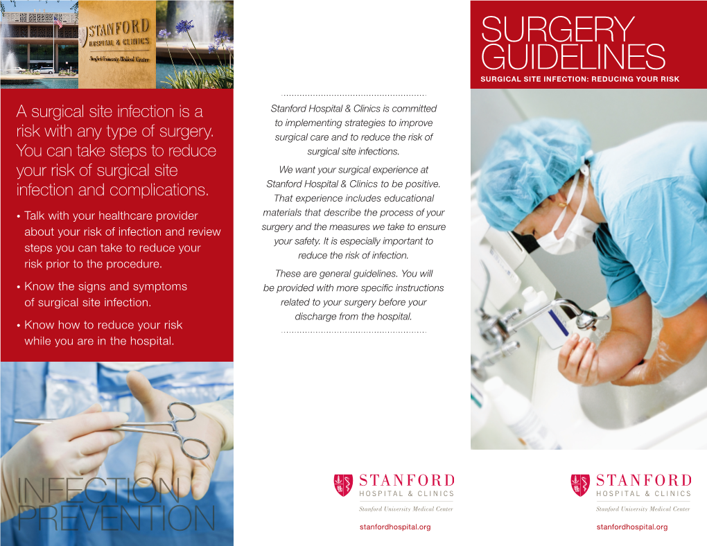 Surgery Guidelines Infection Prevention