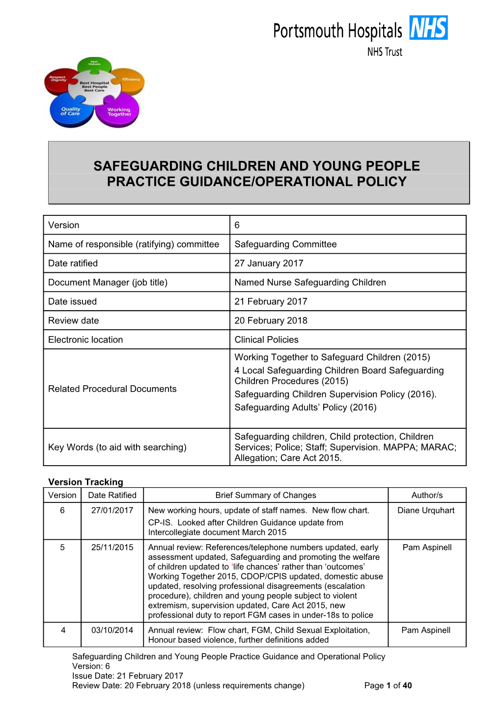 Safeguarding Adults - Practice and Procedure Guidance