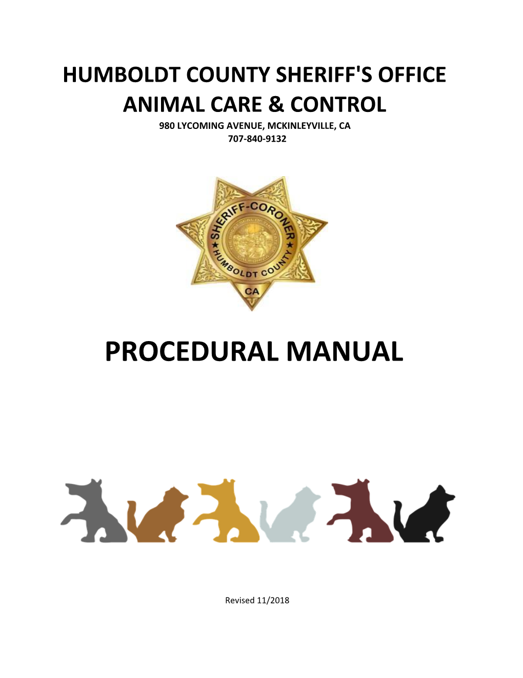 Animal Control Procedural Manual