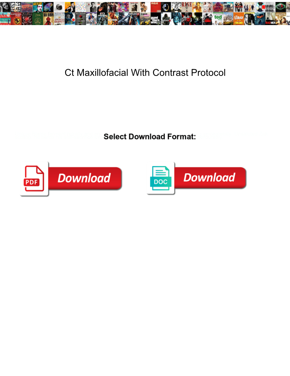 Ct Maxillofacial with Contrast Protocol