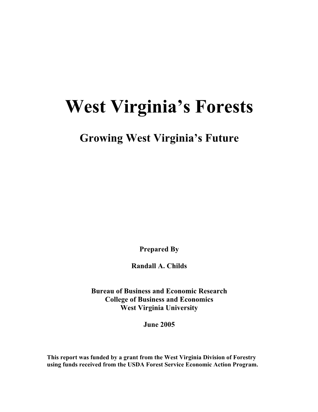 West Virginia's Forests