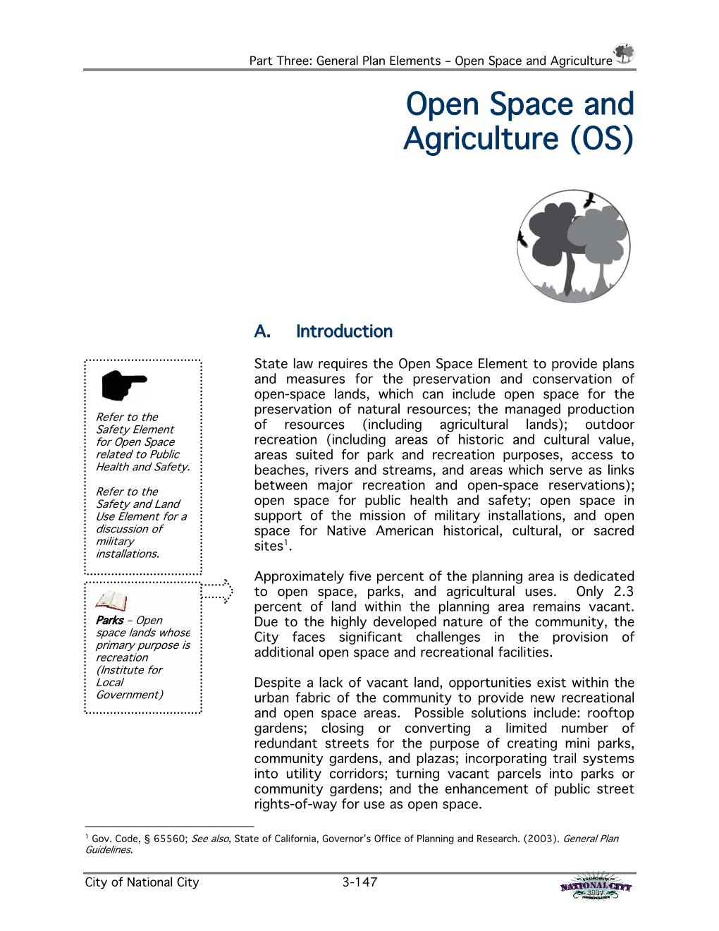 Open Space and Agriculture (OS)