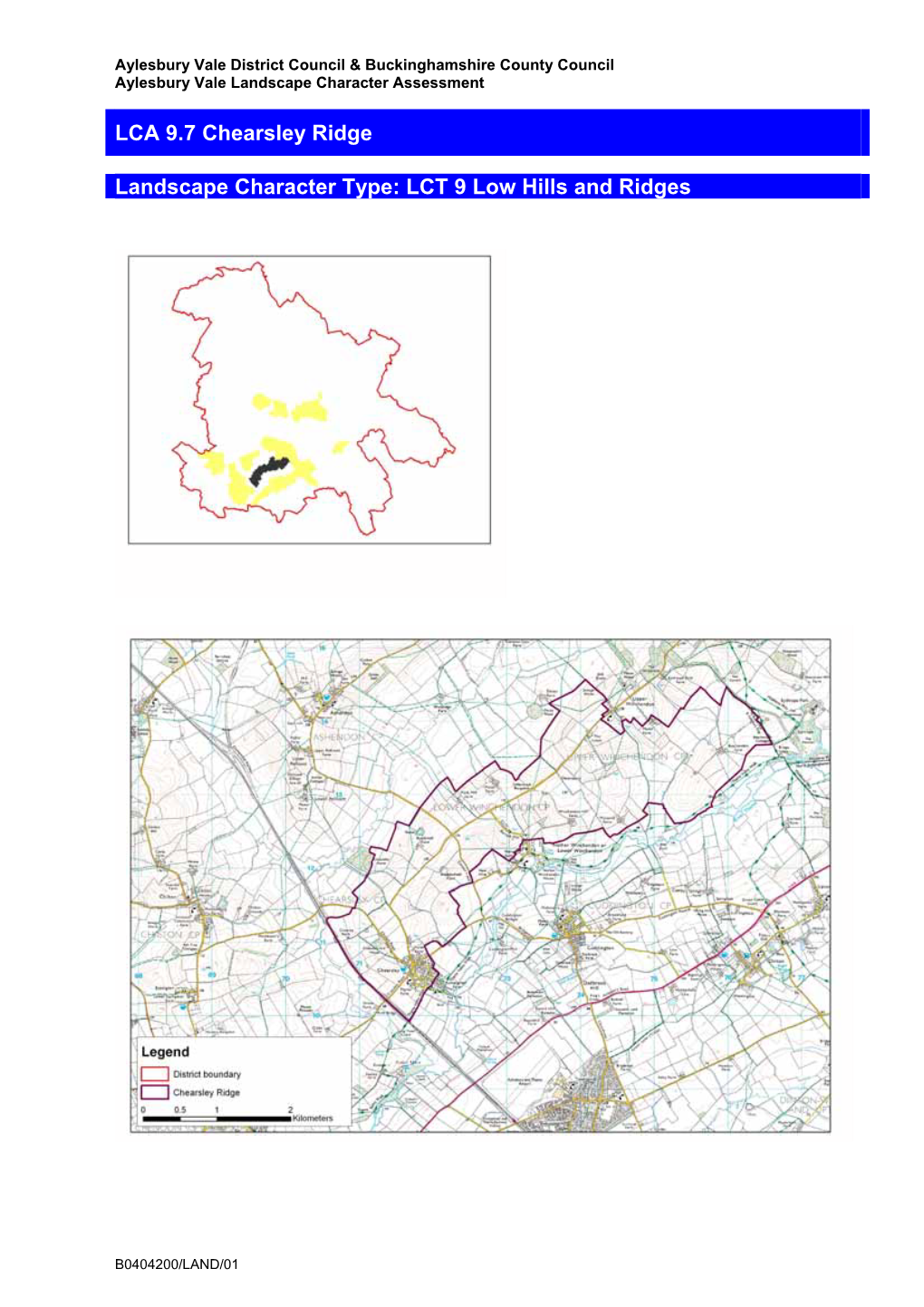 LCA 9.7 Chearsley Ridge Revision