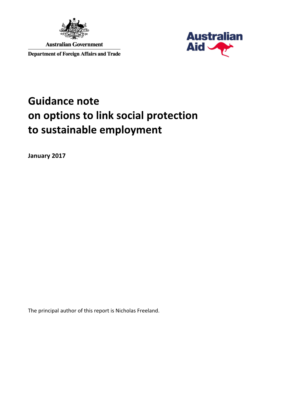 Towards a Social Protection Strategy