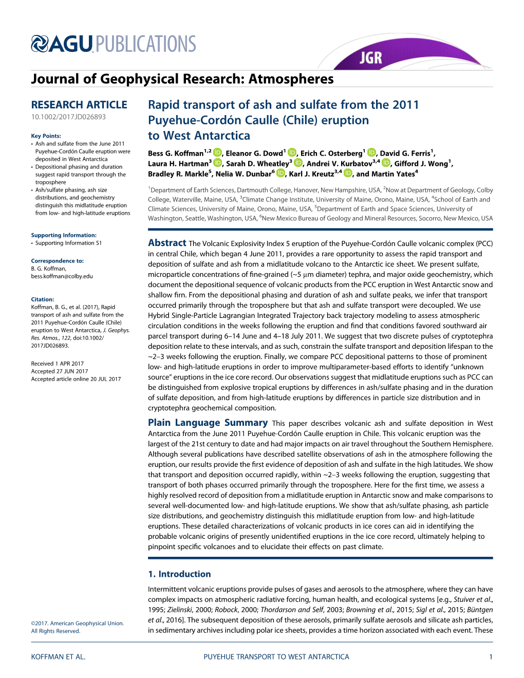 Rapid Transport of Ash and Sulfate from the 2011 Puyehue-Cordón