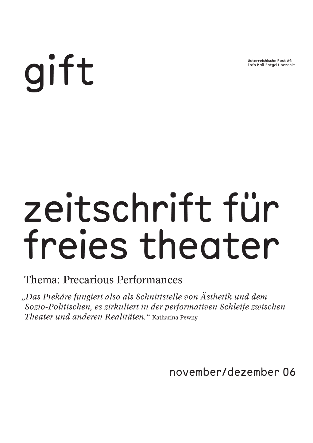 November/Dezember 06 Gift – November/Dezember 06
