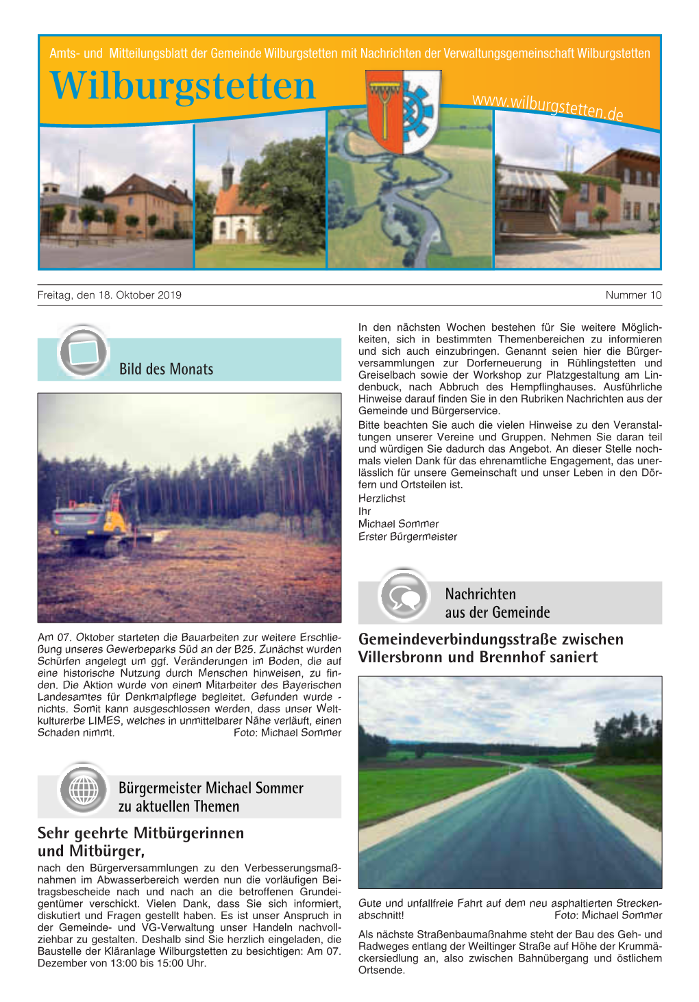 Mitteilungsblatt Oktober 2019 (PDF-Datei)