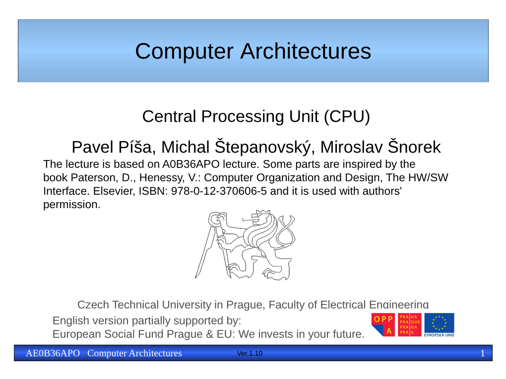 Computer Architectures