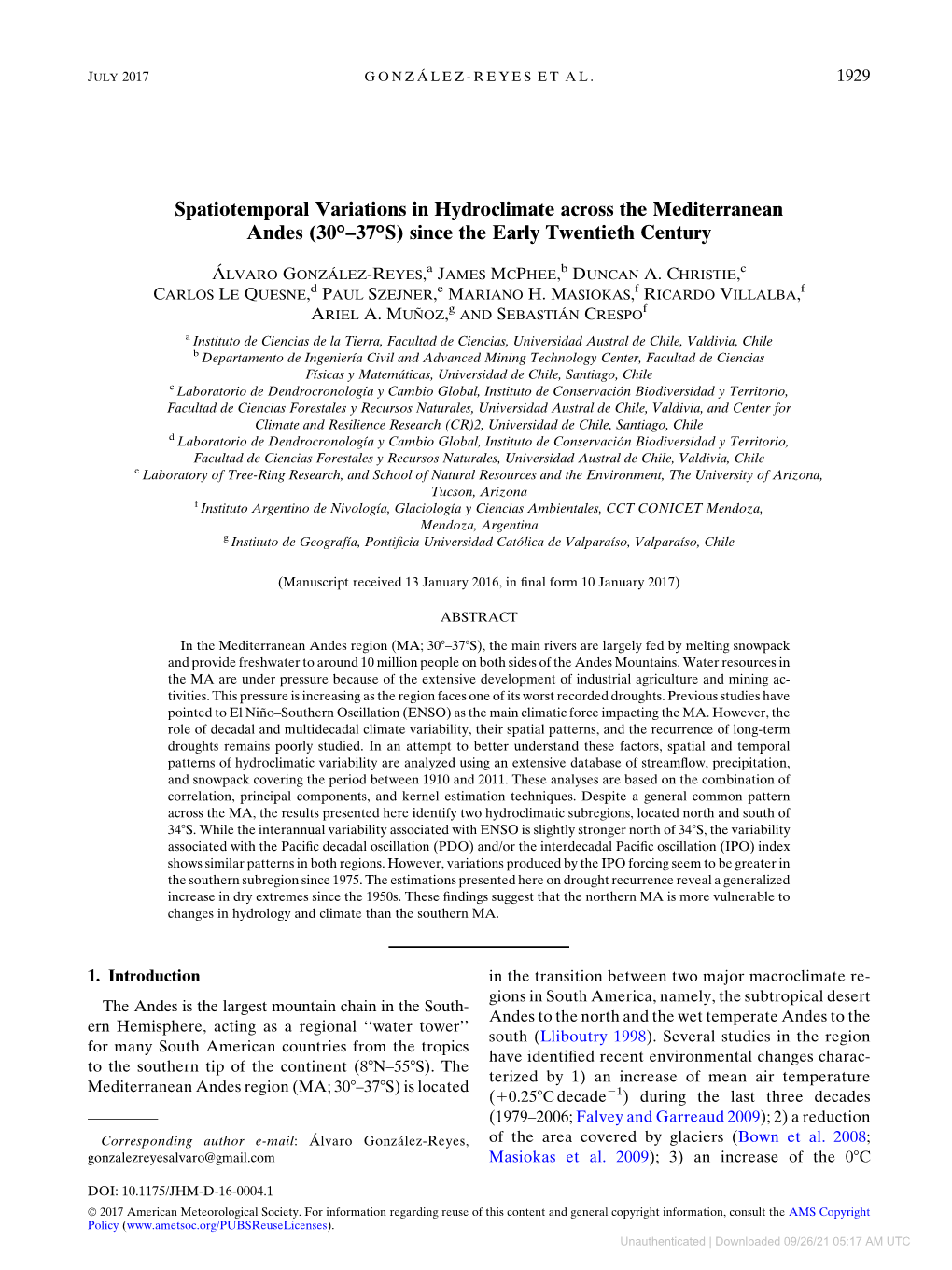 Downloaded 09/26/21 05:17 AM UTC 1930 JOURNAL of HYDROMETEOROLOGY VOLUME 18