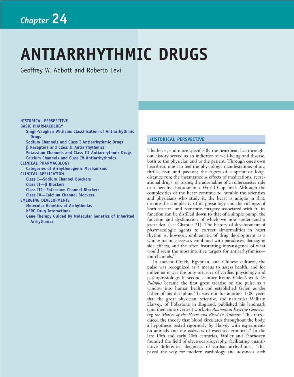 ANTIARRHYTHMIC DRUGS Geoffrey W