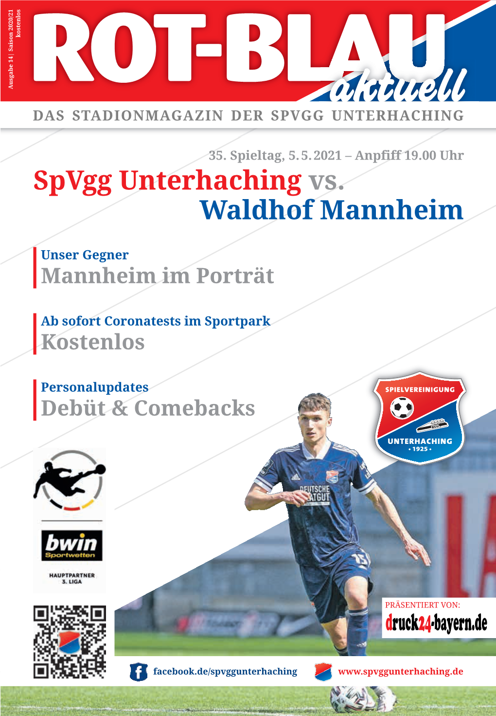 Spvgg Unterhaching Stadionmagazin 2020/2021 Nr. 14.Qxp