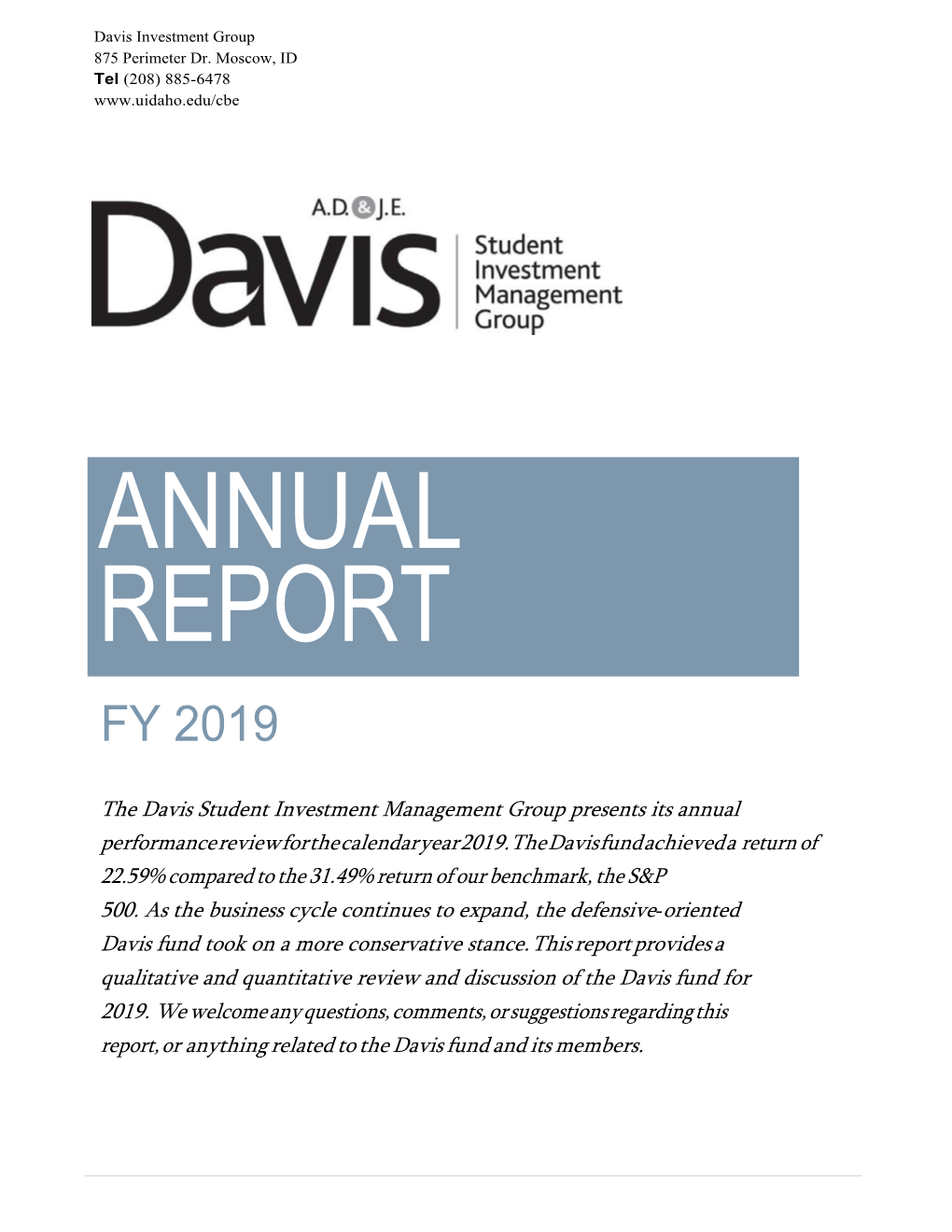 Annual Report 2019