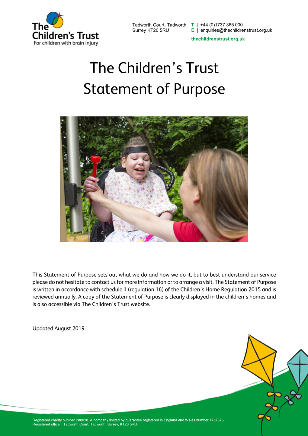 The Children's Trust Statement of Purpose
