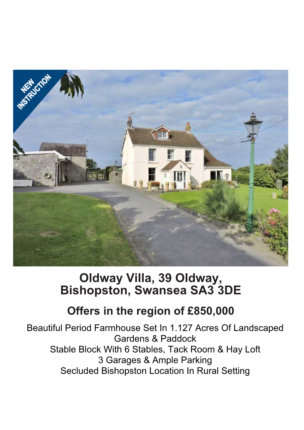 Oldway Villa, 39 Oldway, Bishopston, Swansea SA3