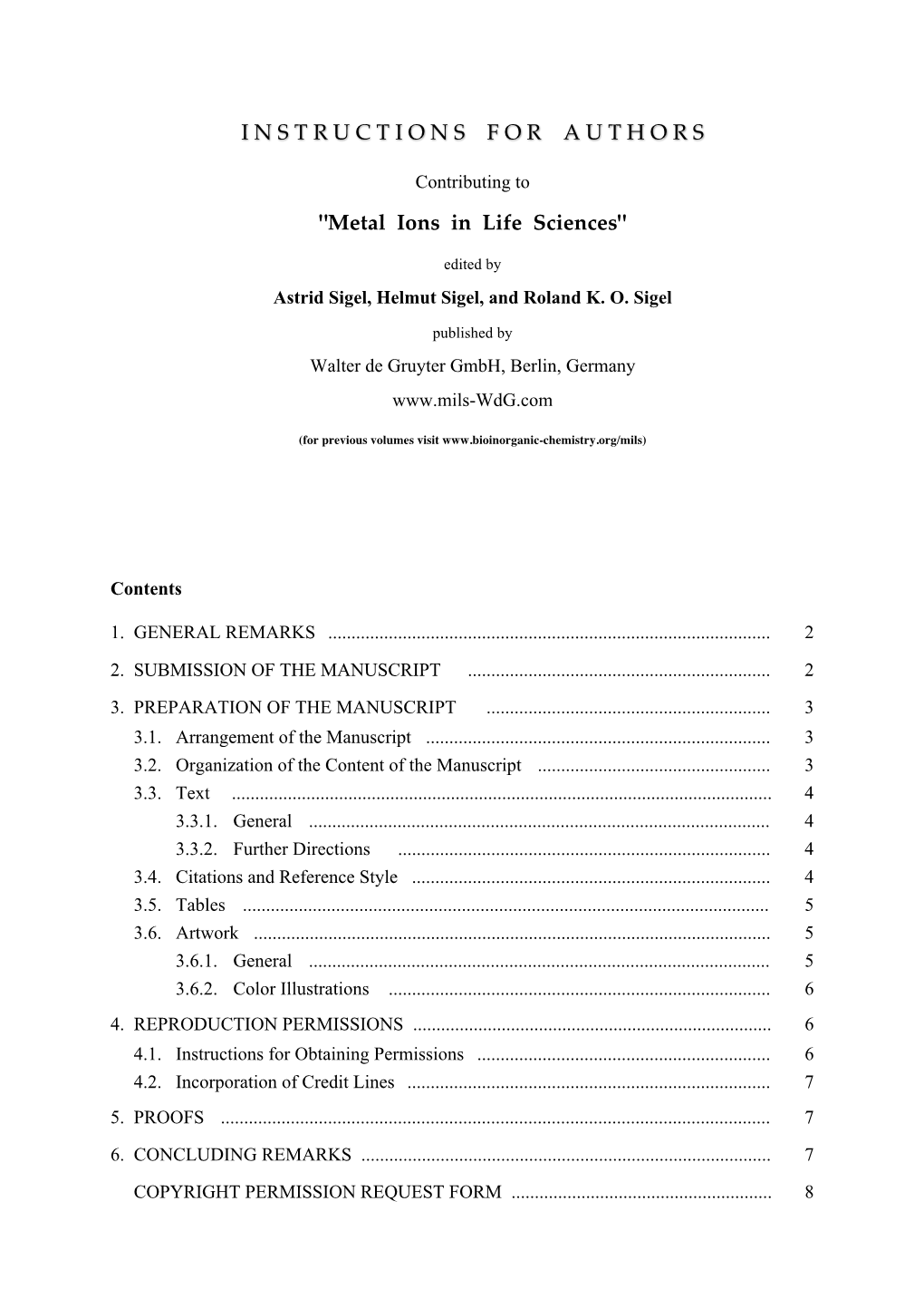 Metal Ions in Life Sciences"