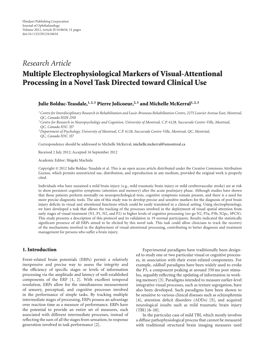 Multiple Electrophysiological Markers of Visual-Attentional Processing in a Novel Task Directed Toward Clinical Use