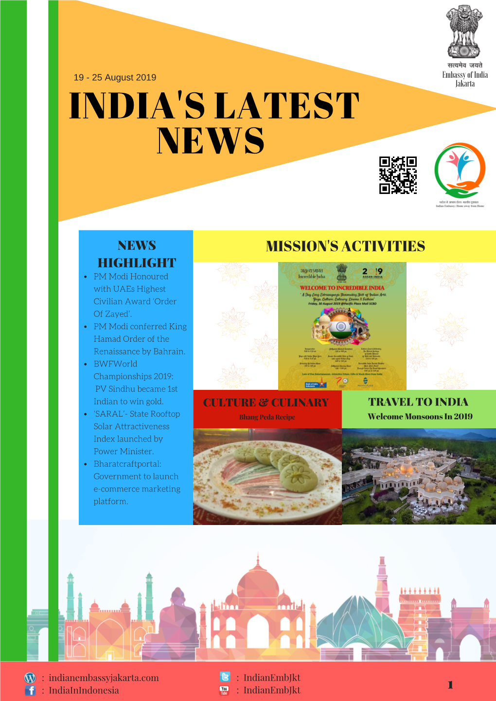 19 - 25 August 2019 Jakarta INDIA's LATEST NEWS