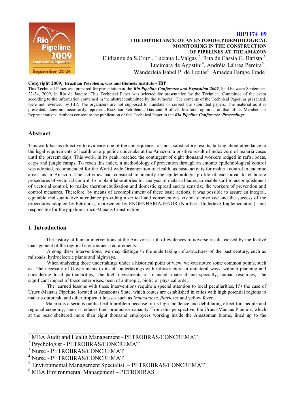 The Importance of an Entomo-Epidemiological Monitoring