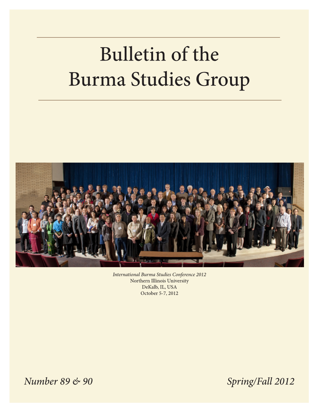 Bulletin of the Burma Studies Group