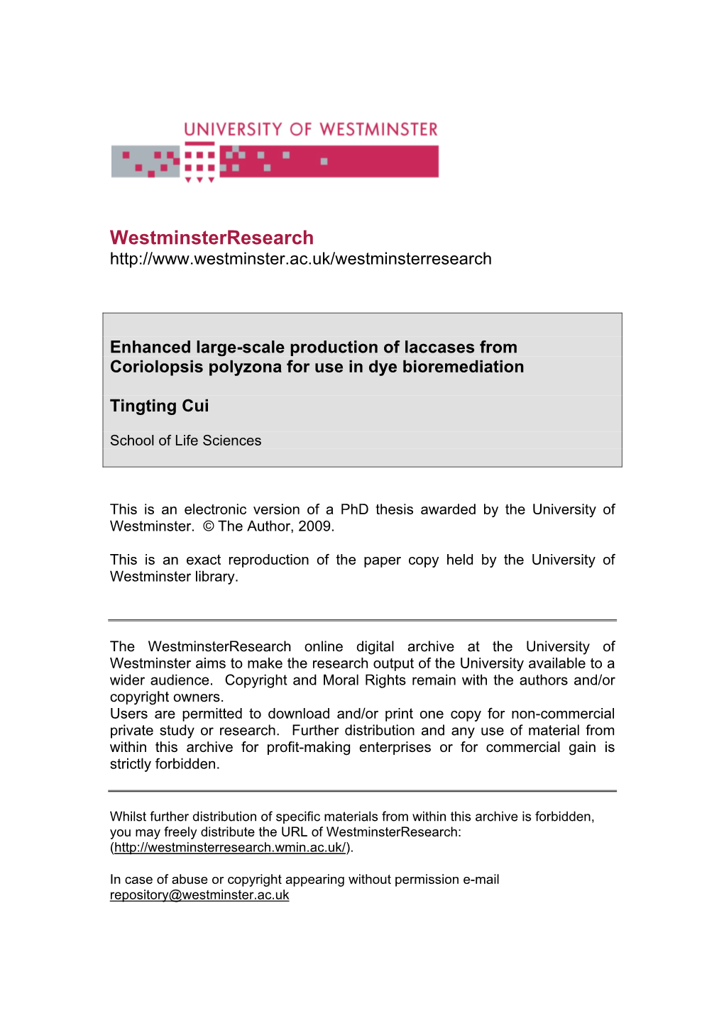 Downstream Process Development for Small Scale Purification Of