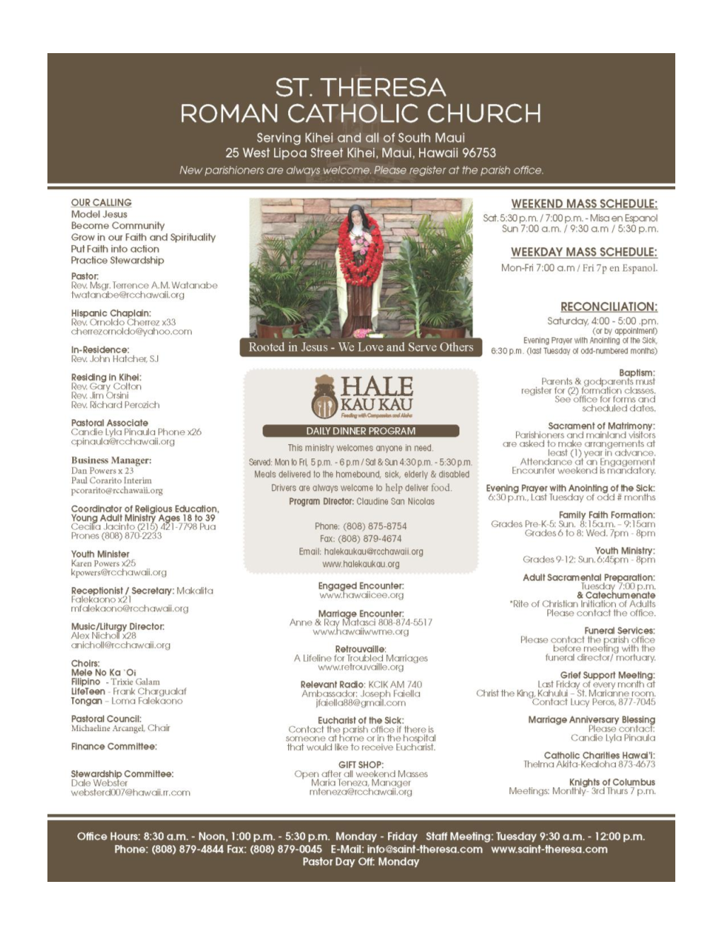 Upcoming Church Events 26Th Sunday in Ordinary Time